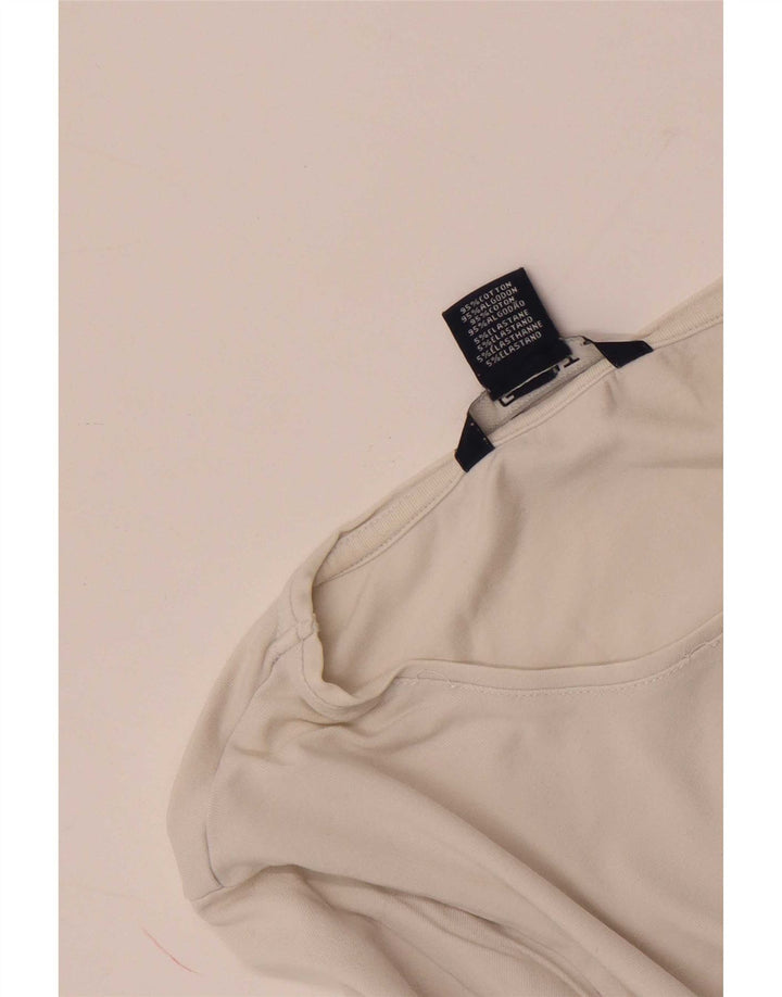 Gant Womens Top Long Sleeve UK 14 Large White Cotton