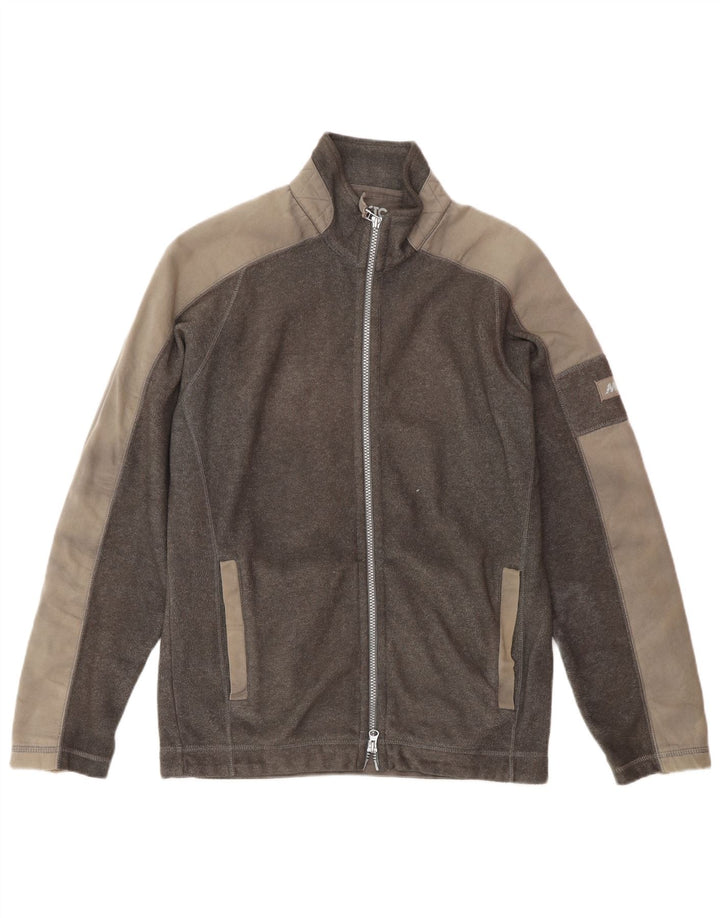 Musto Mens Graphic Fleece Jacket UK 36 Small Grey Colourblock Polyester