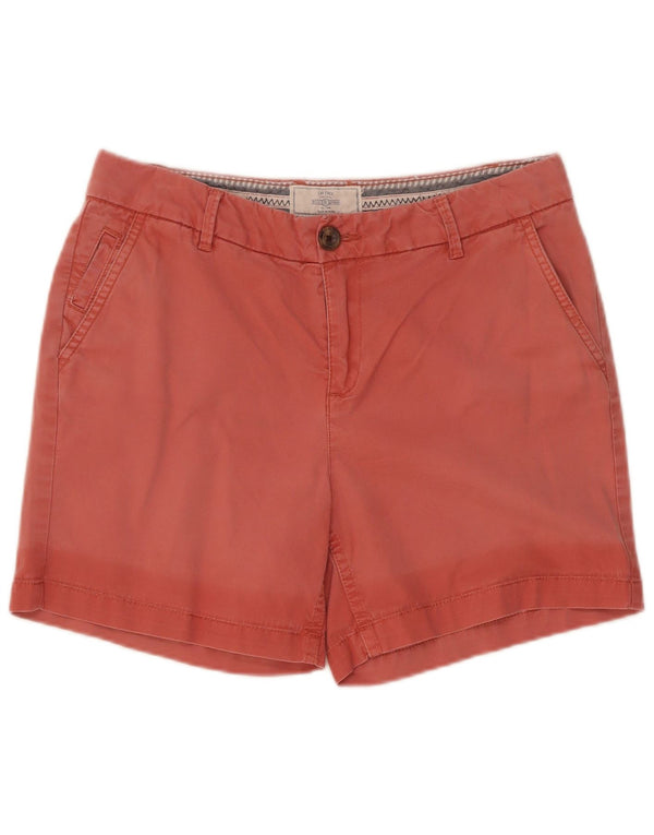 Fat Face Womens Chino Shorts UK 10 Small W30 Red Cotton