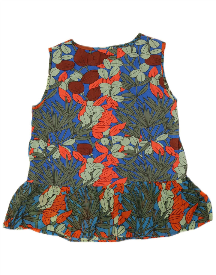 Max & Co. Womens Sleeveless Blouse Top UK 10 Small Multicoloured Floral