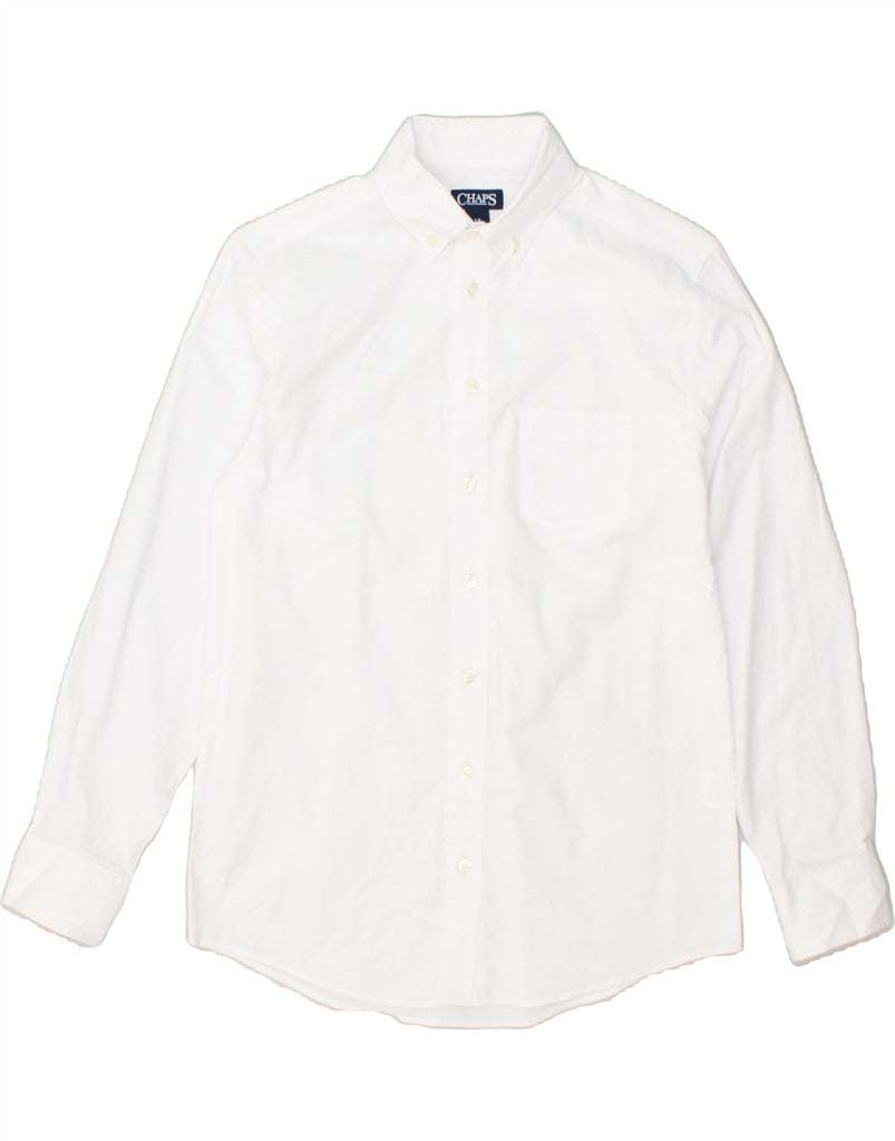 CHAPS Boys Shirt 13-14 Years White Cotton | Vintage Chaps | Thrift | Second-Hand Chaps | Used Clothing | Messina Hembry 