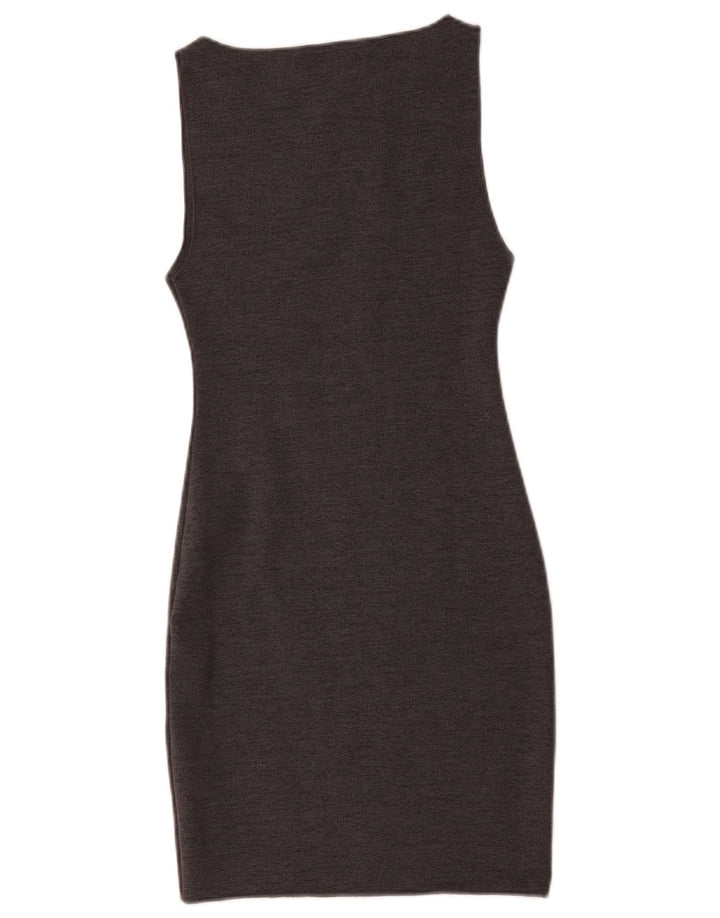 Zara Womens Sleeveless Bodycon Dress UK 8 Small Grey