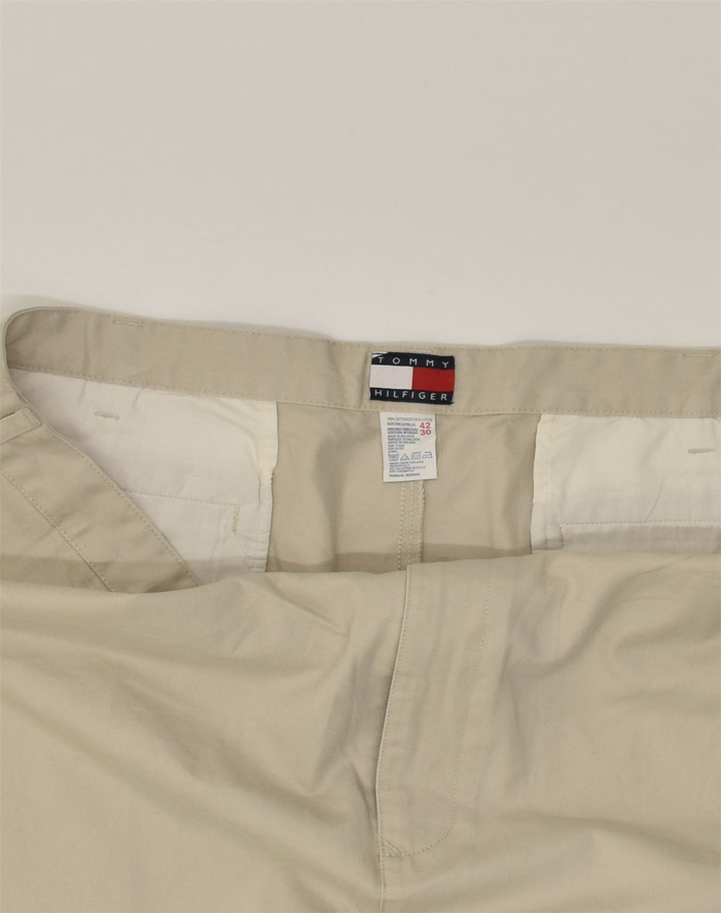 TOMMY HILFIGER Mens Slim Chino Trousers W42 L30 Beige Cotton | Vintage Tommy Hilfiger | Thrift | Second-Hand Tommy Hilfiger | Used Clothing | Messina Hembry 