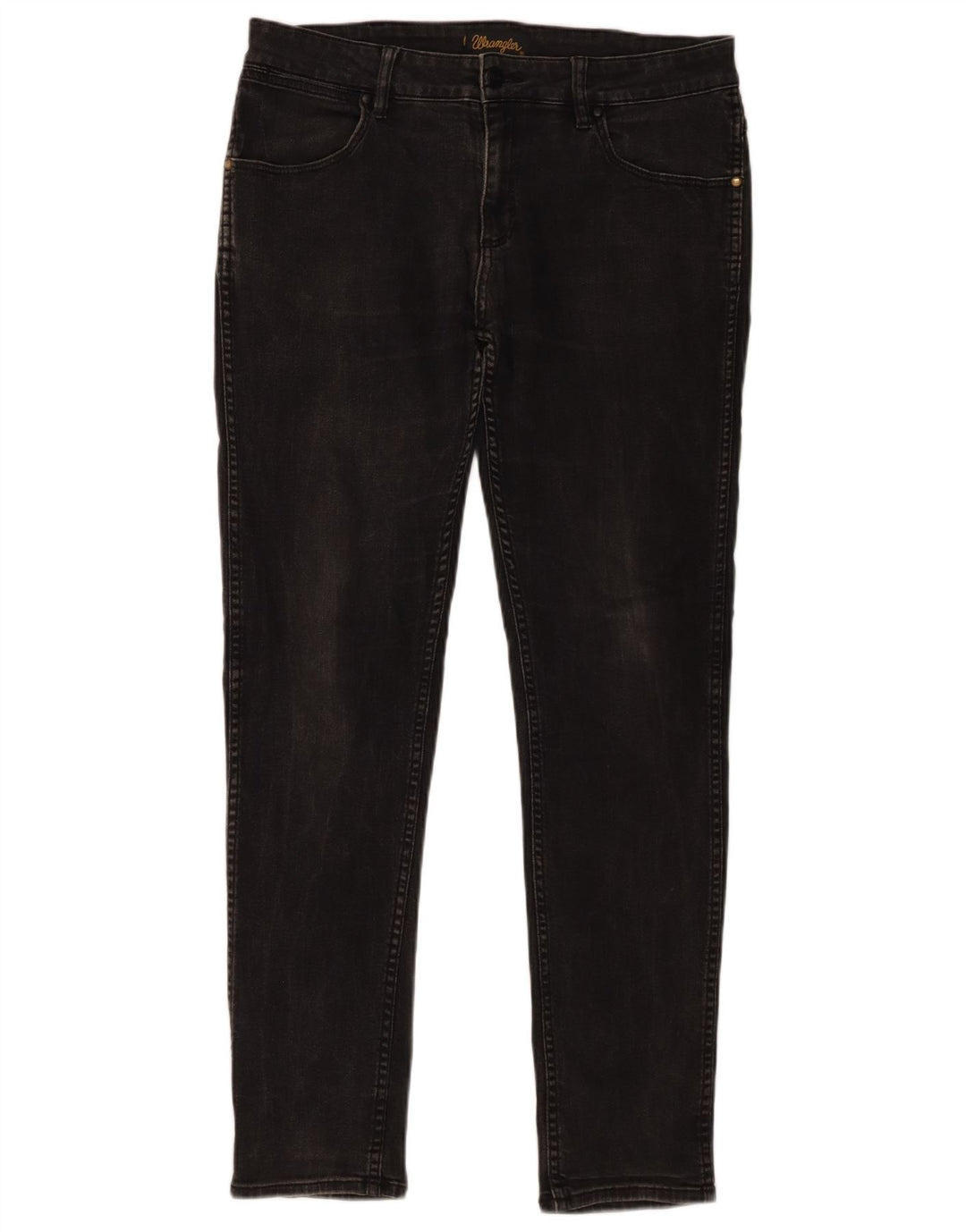 Wrangler Mens Stompers Slim Jeans W32 L30 Black Cotton