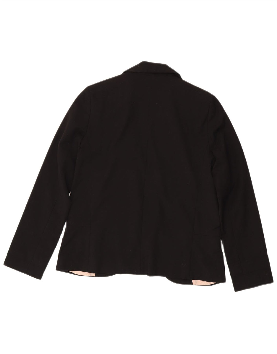 Topshop Womens Open Blazer Jacket UK 8 Small Black Polyester