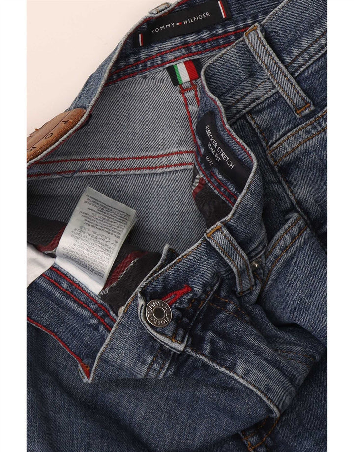 Tommy Hilfiger Mens Bleecker Slim Jeans W32 L32 Blue Cotton