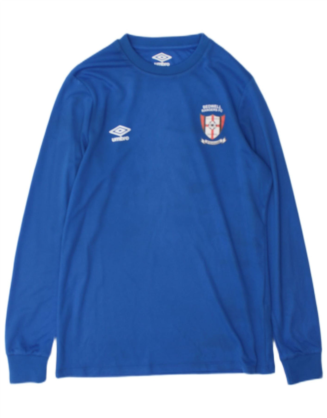 Umbro Mens Graphic Top Long Sleeve Small Blue Polyester
