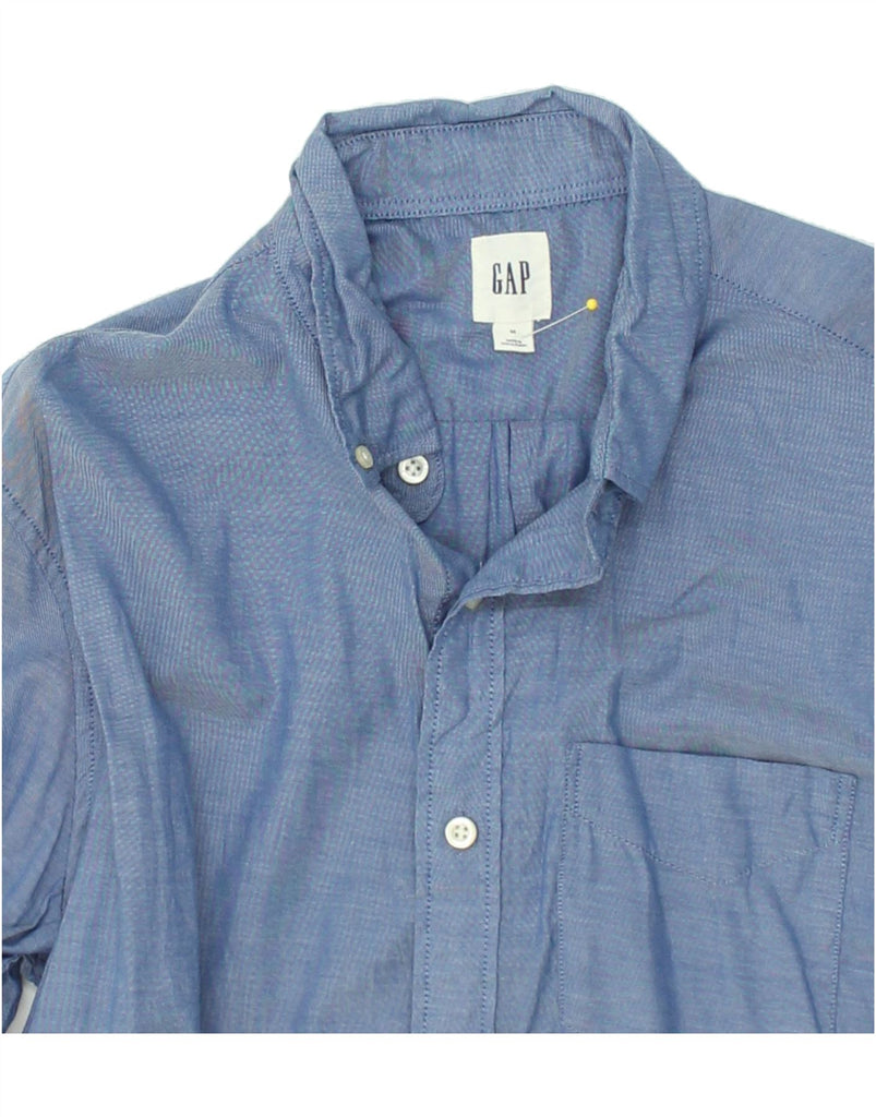 GAP Mens Shirt Medium Blue Cotton | Vintage Gap | Thrift | Second-Hand Gap | Used Clothing | Messina Hembry 