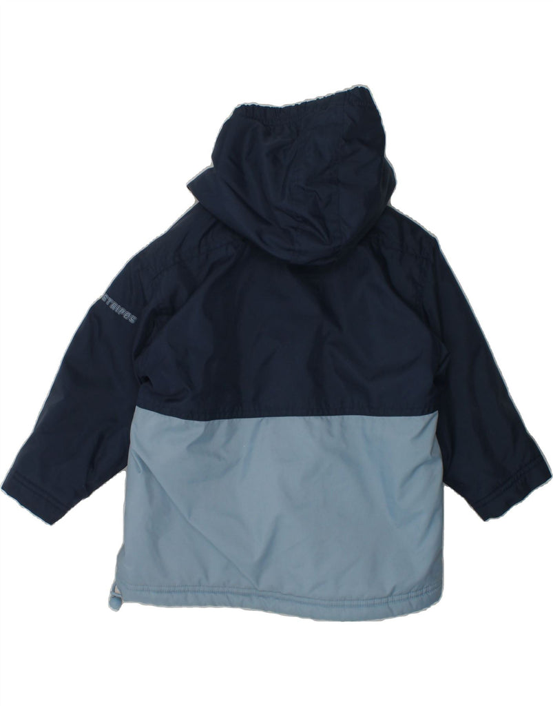 ADIDAS Baby Girls Hooded Windbreaker Jacket 18-24 Months Navy Blue | Vintage Adidas | Thrift | Second-Hand Adidas | Used Clothing | Messina Hembry 