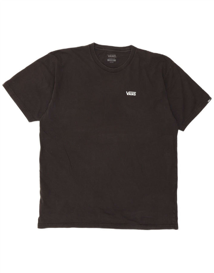 Vans Mens Classic Fit T-Shirt Top XL Black Cotton