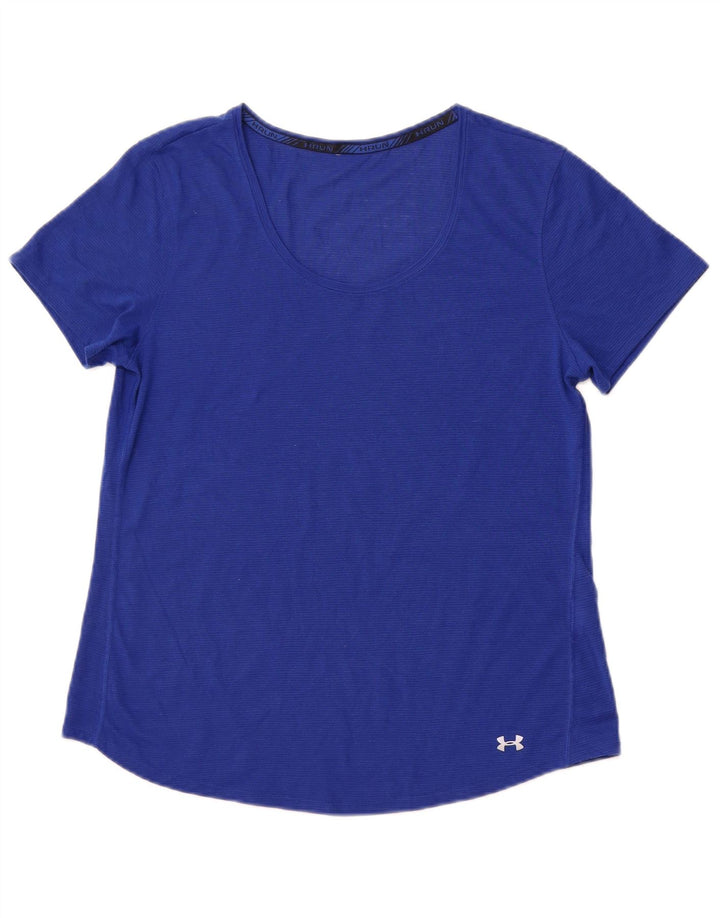 UNDER ARMOUR Womens T-Shirt Top UK 12 Medium Blue