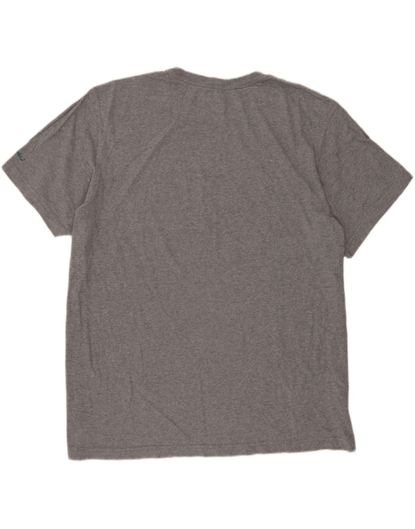 EDDIE BAUER Mens Graphic T-Shirt Top XL Grey Cotton