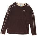 North Sails Womens Graphic Top Long Sleeve UK 16 Large Brown Colourblock