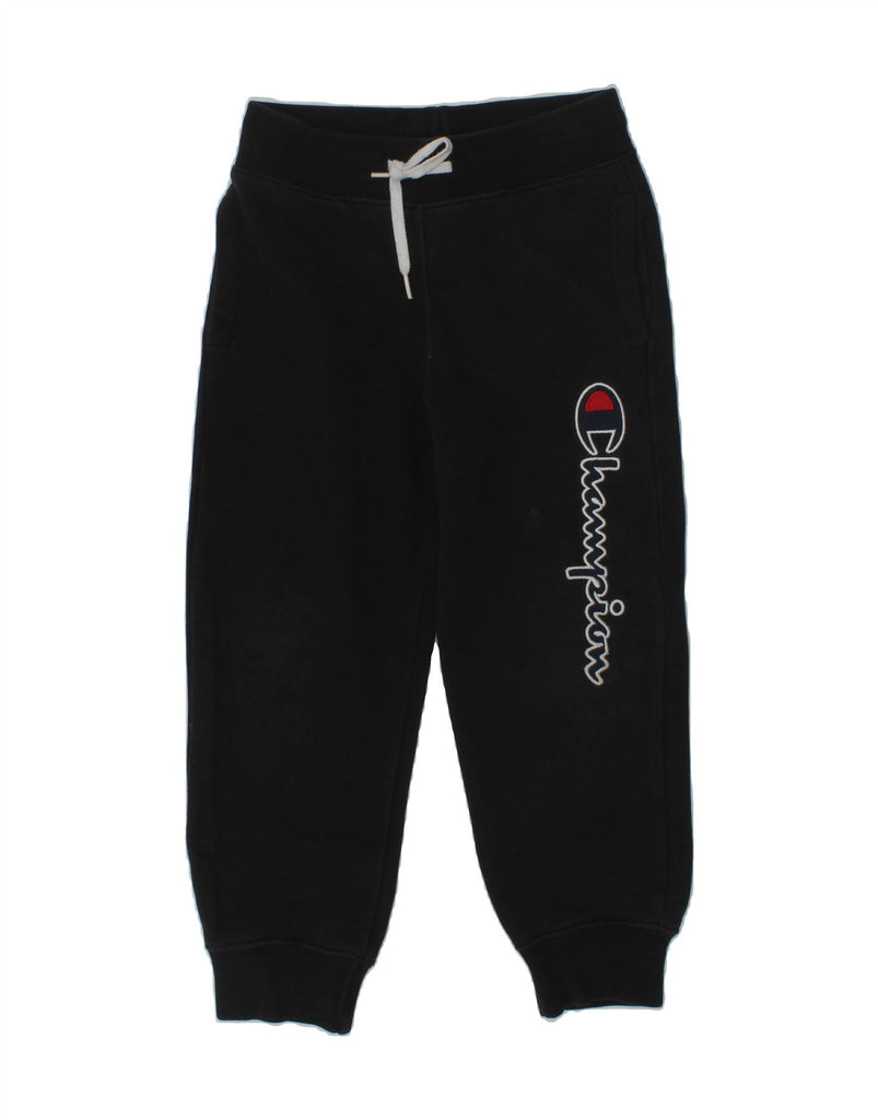 CHAMPION Boys Graphic Tracksuit Trousers Joggers 3-4 Years 2XS  Black | Vintage Champion | Thrift | Second-Hand Champion | Used Clothing | Messina Hembry 