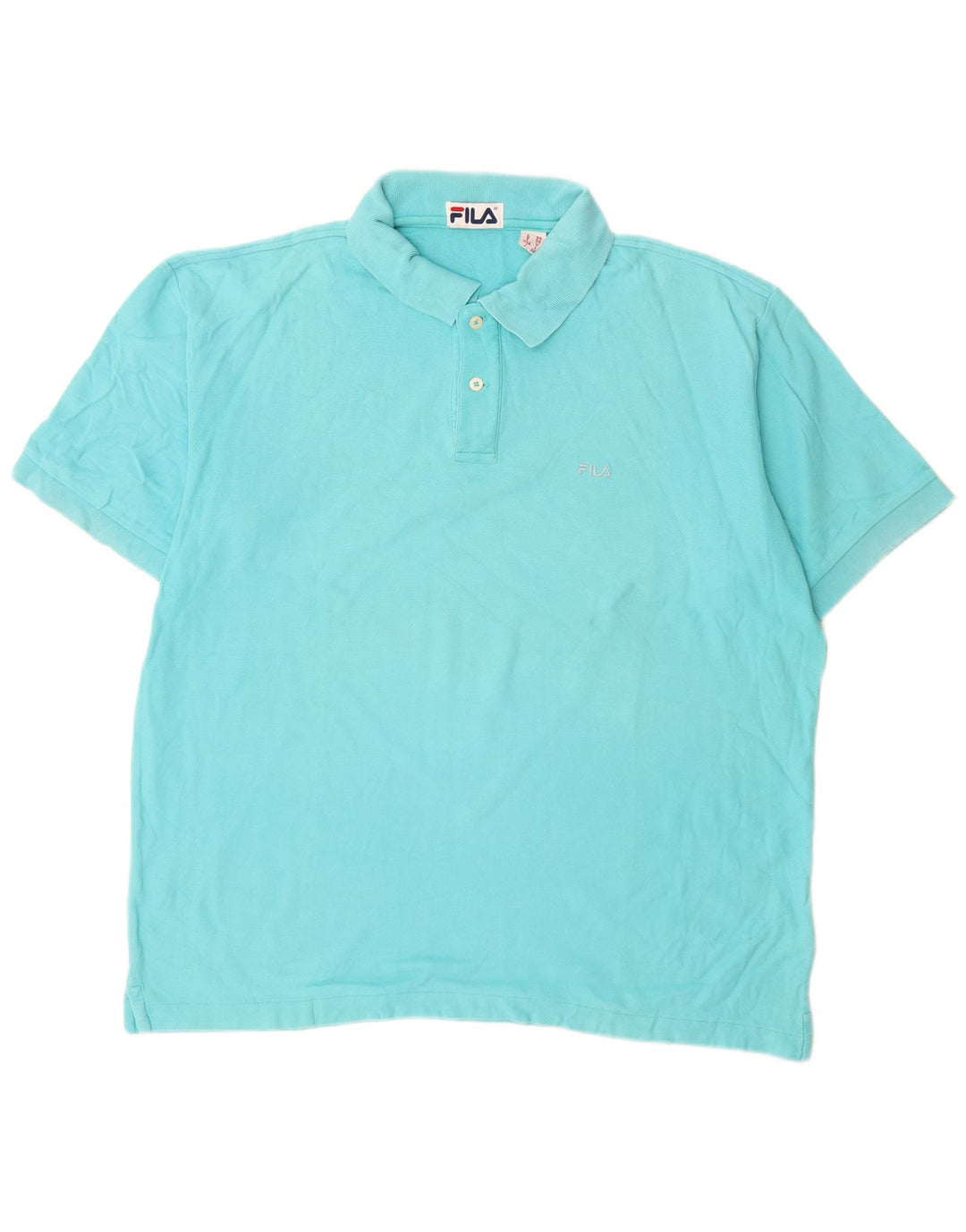 Fila Mens Polo Shirt IT 54 XL Blue Cotton
