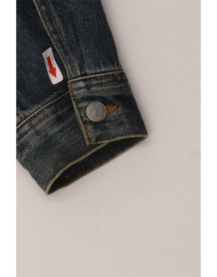High Lands Mens Denim Jacket UK 38 Medium Blue Cotton