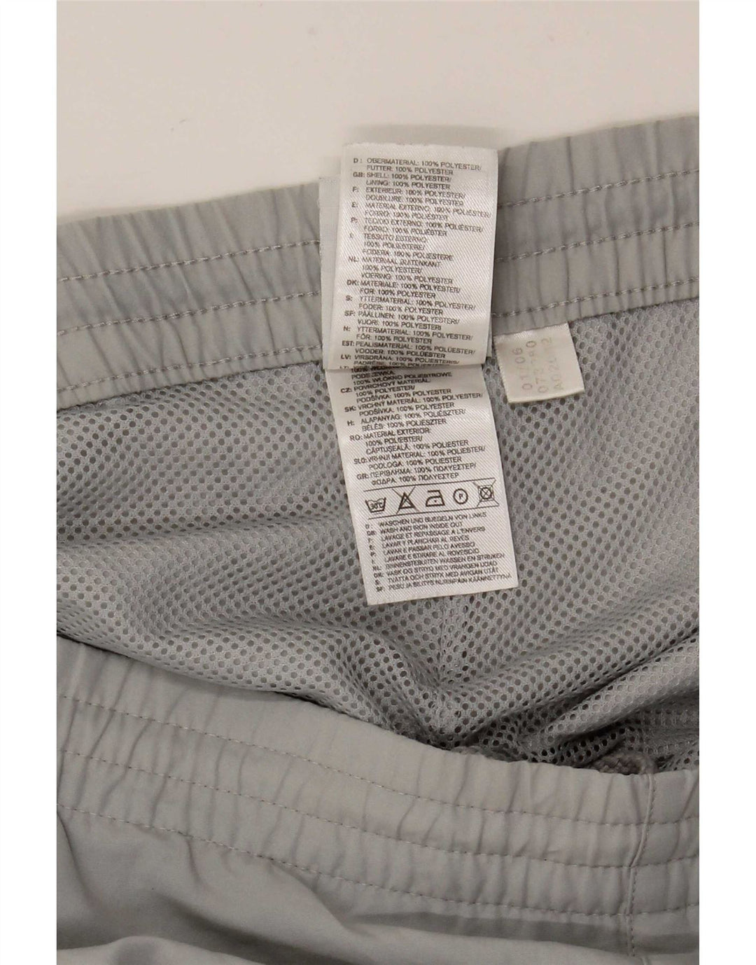 Adidas Mens Swimming Shorts Large Grey Polyester