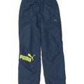 PUMA Boys Graphic Tracksuit Trousers 11-12 Years  Navy Blue Polyester Vintage Puma and Second-Hand Puma from Messina Hembry 