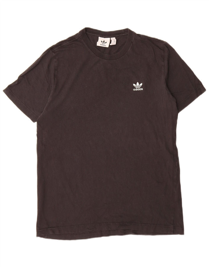 Adidas Mens T-Shirt Top Medium Black Cotton