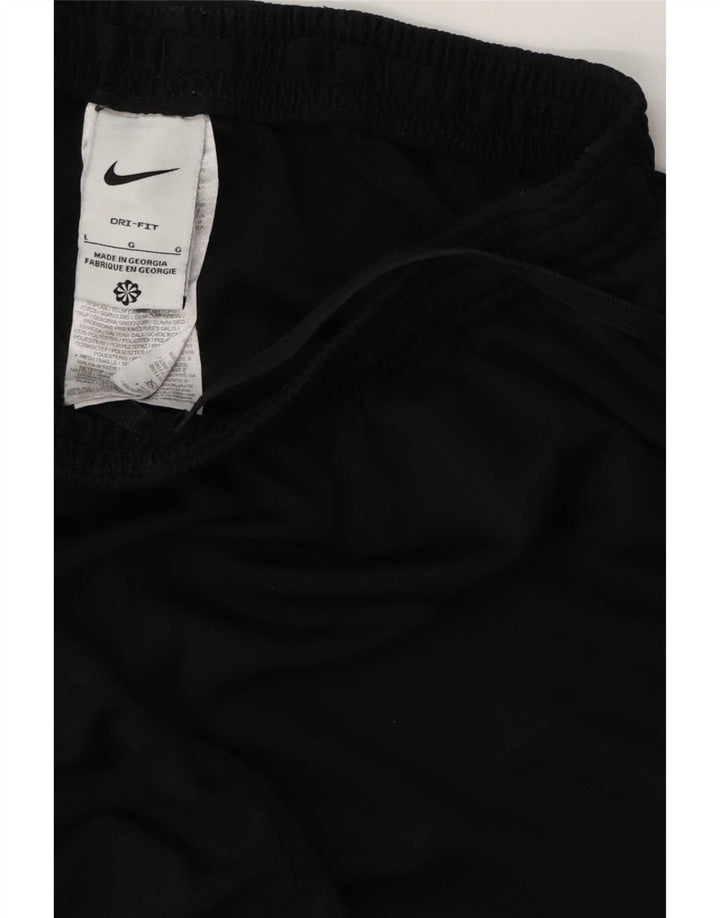 Nike Mens Dri Fit Tracksuit Trousers Large Black Colourblock Polyester