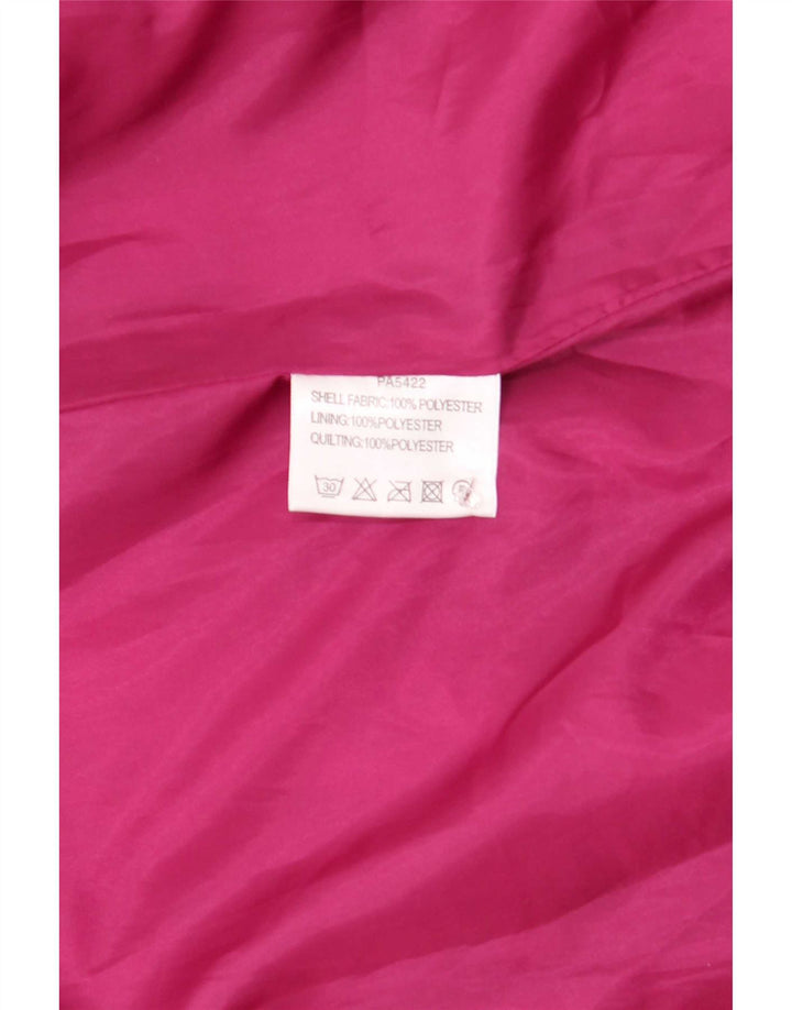 Paco Boutique Womens Oversized Padded Coat UK 16 Large Purple Polyester