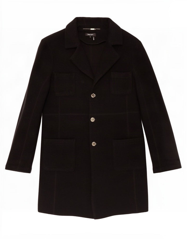 Dkny Womens Overcoat US 14 XL Black