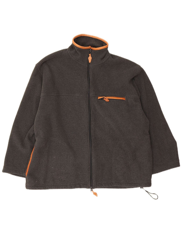 Orvis Mens Tracksuit Top Jacket Large Grey Polyester