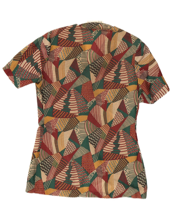Vintage Womens Shirt Blouse IT 42 Medium Multicoloured Geometric