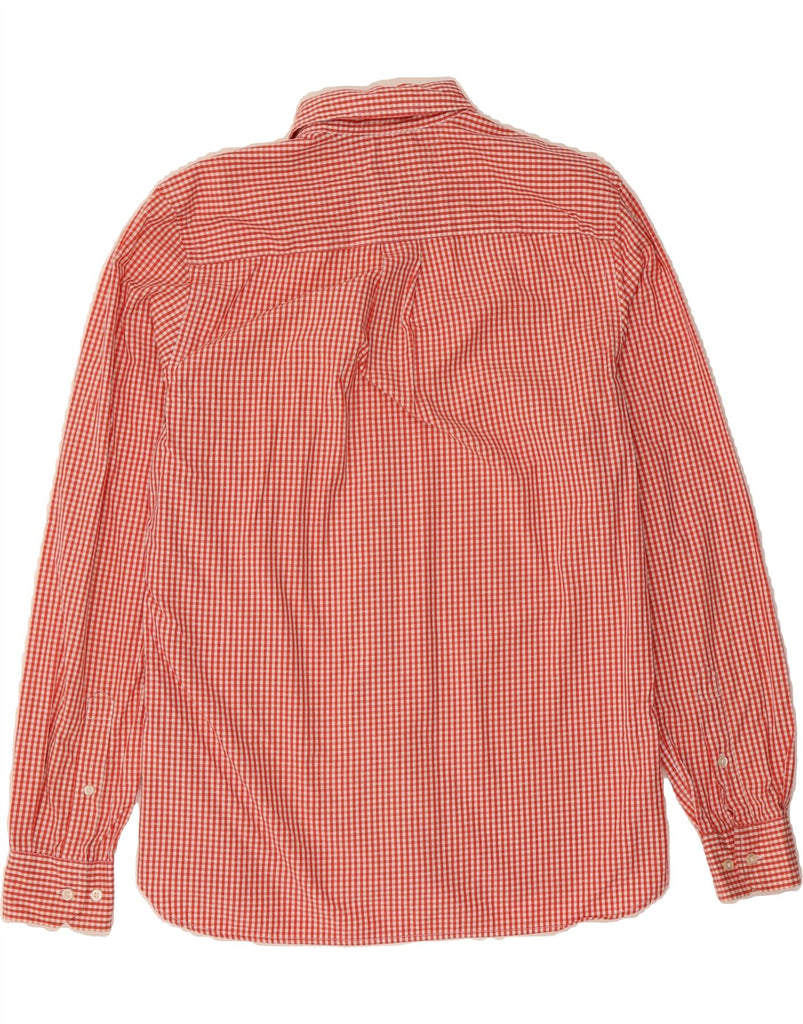 TOMMY HILFIGER Mens Custom Fit Shirt Small Red Gingham Cotton 80s Vintage Tommy Hilfiger and Second-Hand Tommy Hilfiger from Messina Hembry 