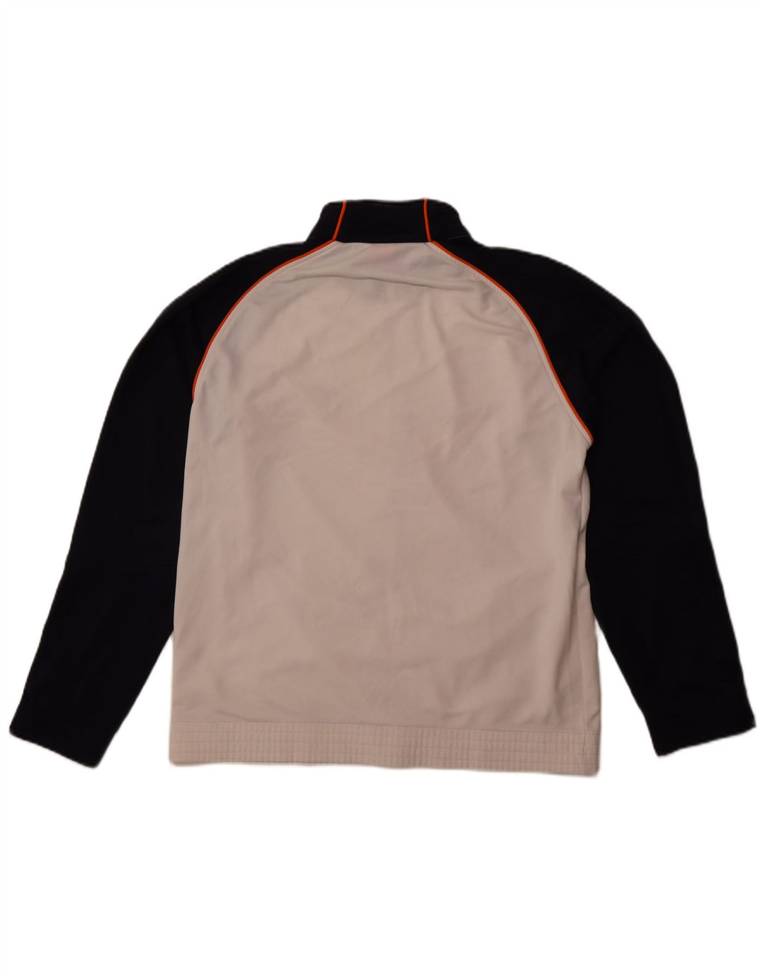 Nike Mens Tracksuit Top Jacket UK 38/40 Medium White Colourblock Polyester