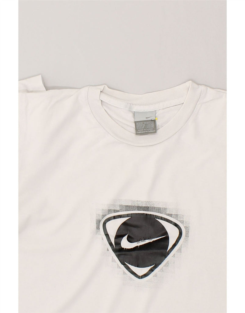 NIKE Mens Graphic T-Shirt Top Small White Cotton | Vintage Nike | Thrift | Second-Hand Nike | Used Clothing | Messina Hembry 