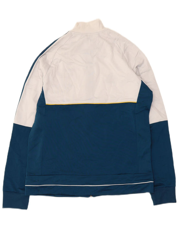 Adidas Boys Juventus Tracksuit Top Jacket 13-14 Years Blue Colourblock
