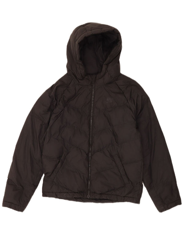 Nike Girls Hooded Padded Jacket 12-13 Years Large  Black Polyester