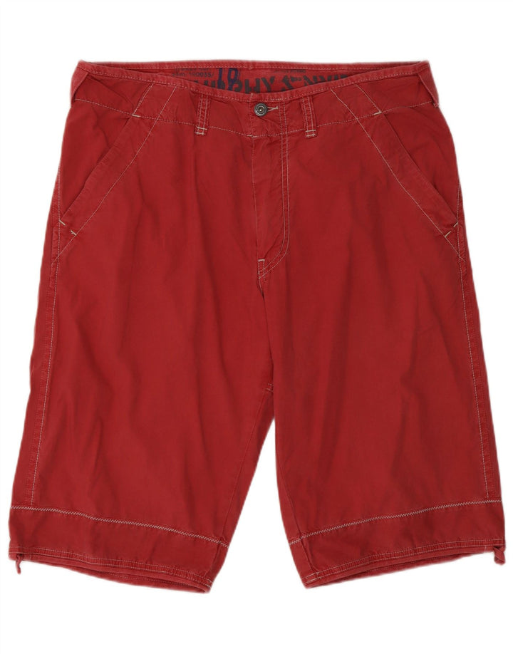 Murphy & Nye Mens Chino Shorts W36 Large Red Cotton