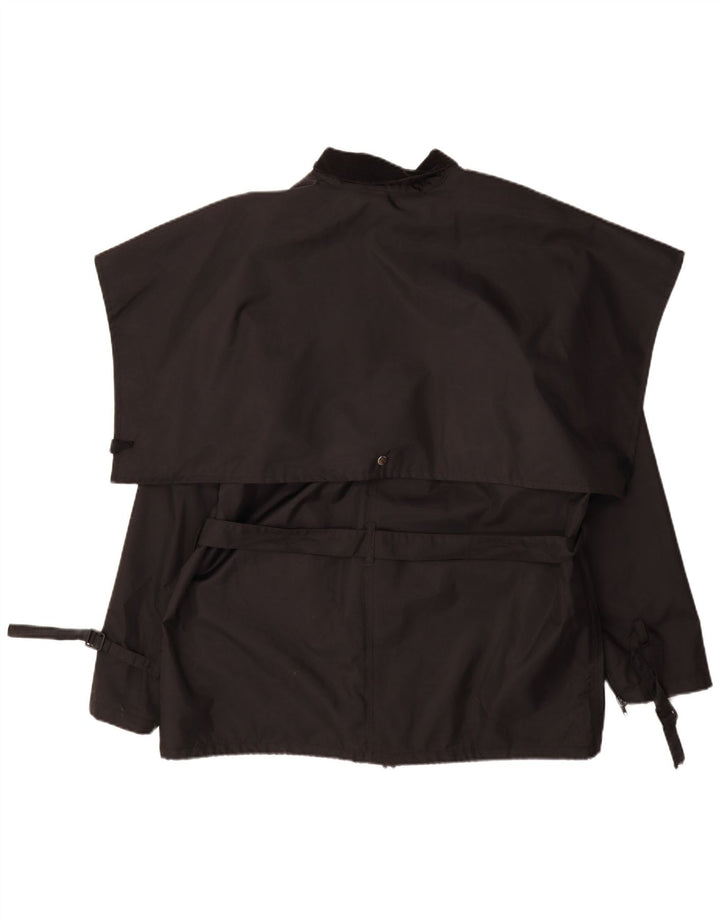 Freewheel Mens Moto Racer Utility Jacket UK 38 Medium Black Nylon