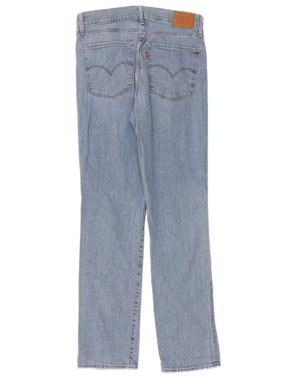 Levi's Womens 724 High Rise Straight Jeans W29 L30 Blue Cotton