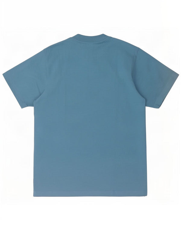 Vintage Mens Graphic T-Shirt Top Medium Blue Cotton