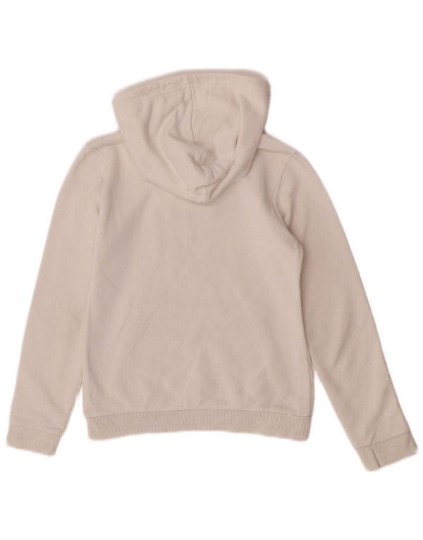 Puma Girls Graphic Hoodie Jumper 11-12 Years White Cotton