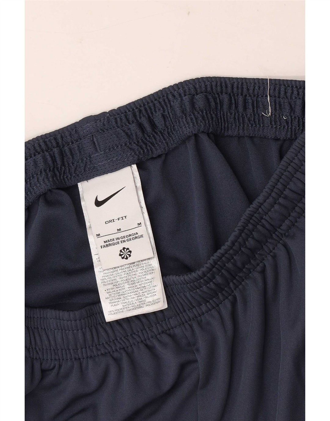 Nike Mens Tracksuit Trousers Medium  Navy Blue Colourblock Polyester Sports