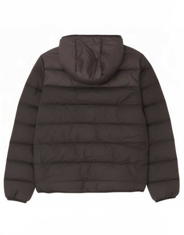 Nike Mens Hooded Padded Jacket UK 36 Small Black Polyester
