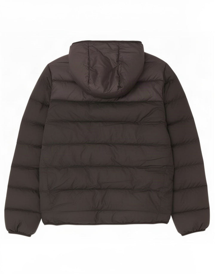 Nike Mens Hooded Padded Jacket UK 36 Small Black Polyester