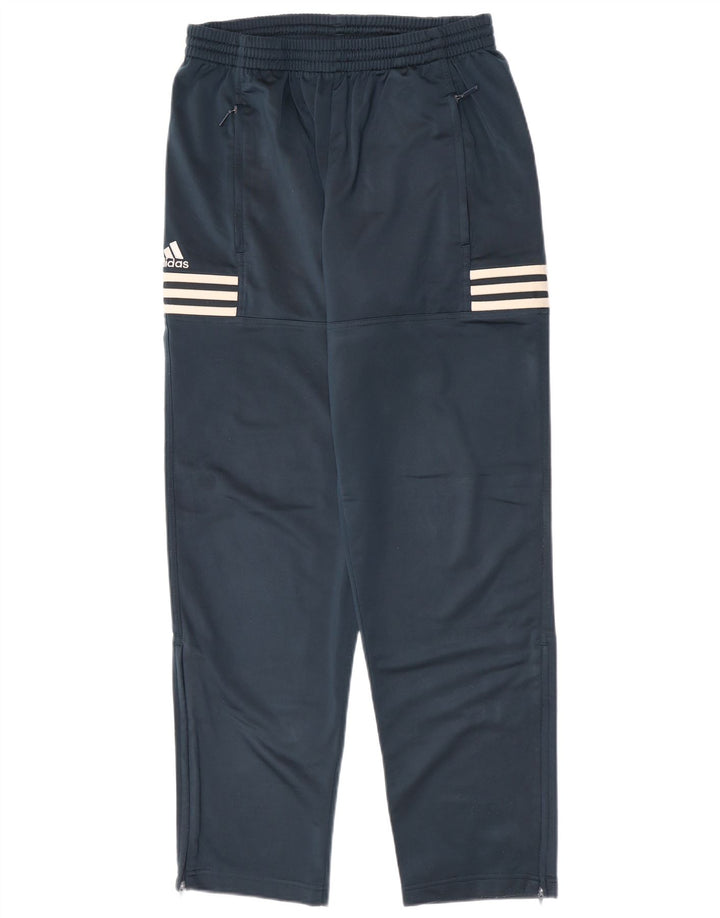 Adidas Mens Tracksuit Trousers UK 38/40 Medium Navy Blue Polyester