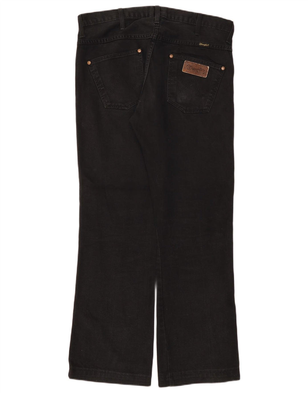 Wrangler Mens Dayton Bootcut Jeans W33 L31 Black Cotton