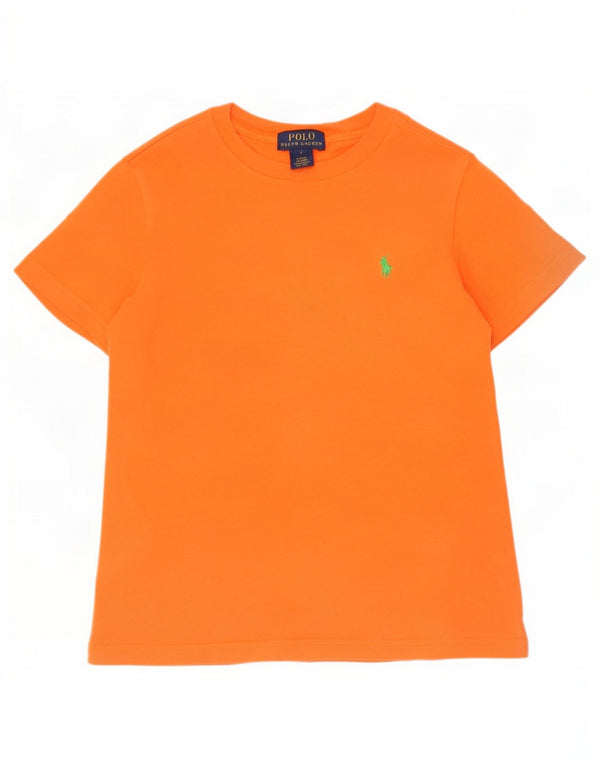 Polo Ralph Lauren Boys T-Shirt Top 5-6 Years Orange Cotton