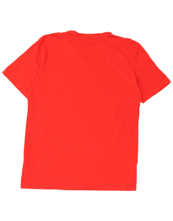 Puma Mens Graphic T-Shirt Top Medium Red Cotton