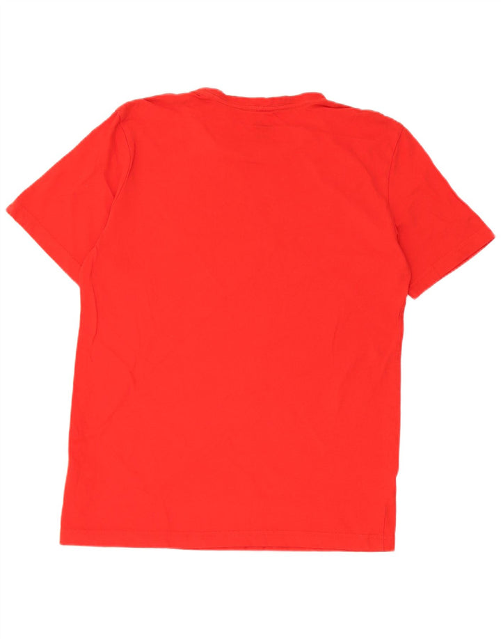 Puma Mens Graphic T-Shirt Top Medium Red Cotton