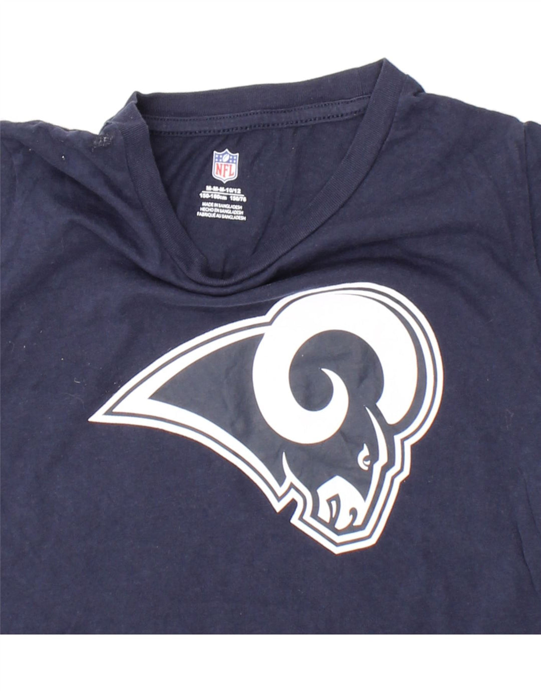 NFL Boys Graphic T-Shirt Top 10-11 Years Medium Navy Blue Cotton Vintage NFL and Second-Hand NFL from Messina Hembry 