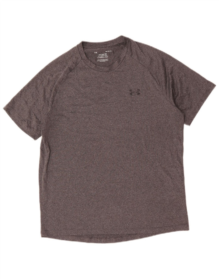 Under Armour Mens T-Shirt Top Medium Grey Polyester