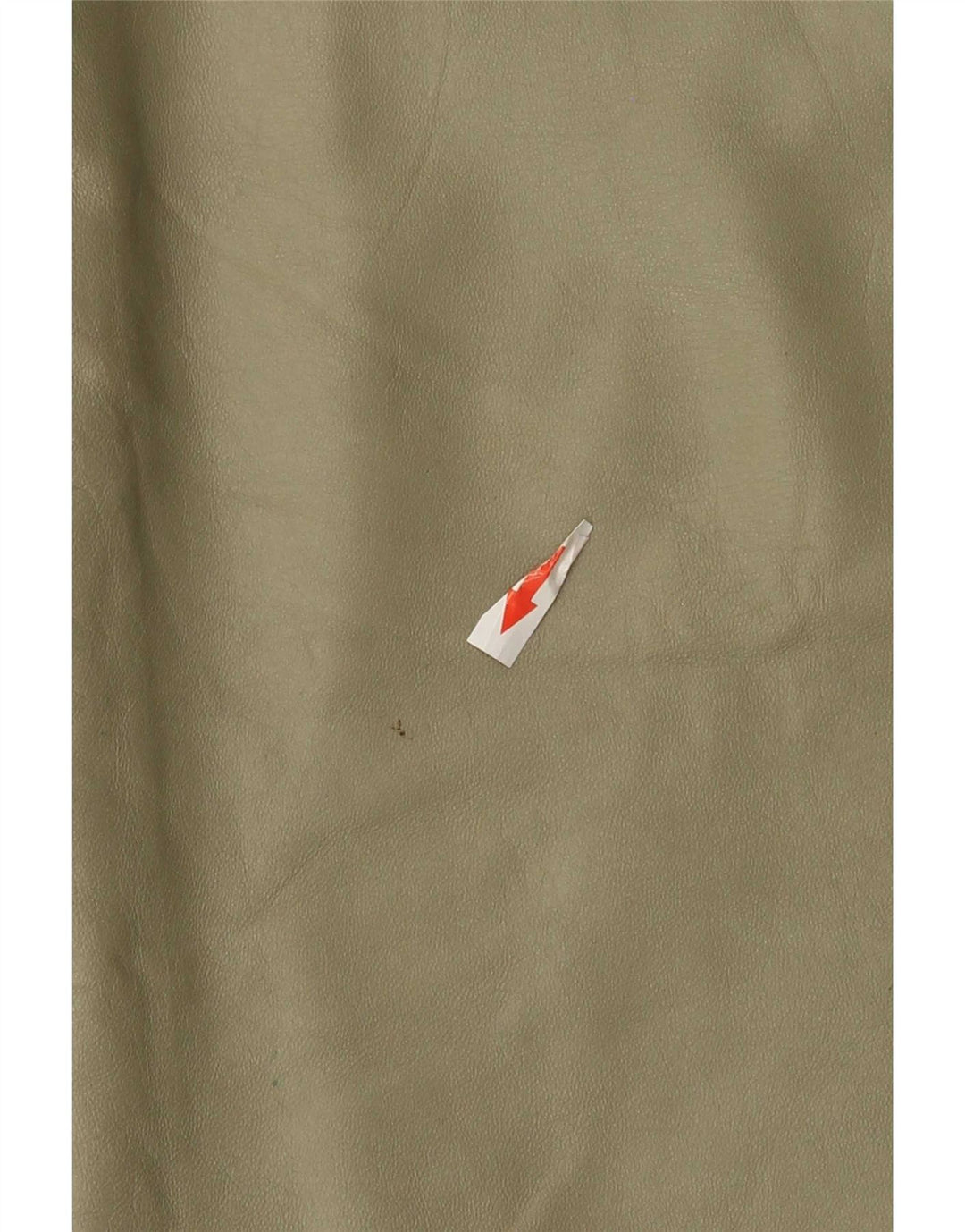 Vintage Womens Midi Leather Skirt W32 Large Khaki