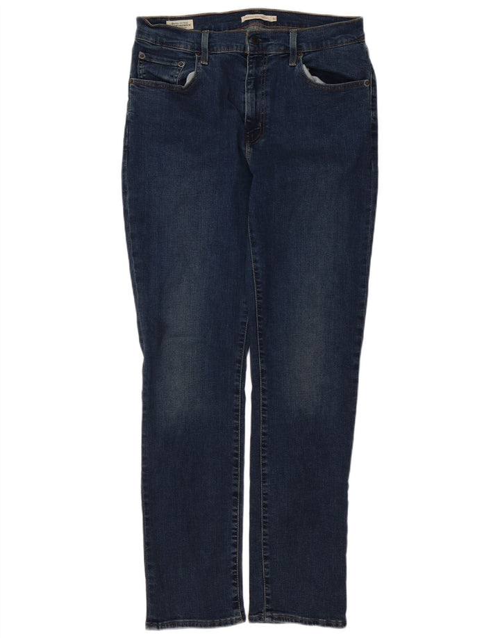 LEVI'S Womens 724 High Rise Straight Jeans W32 L32 Blue Cotton